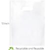 100 Clear Plastic Bags With Handles 1.5Mil Merchandise Bags 23cm x 30cm (9”x12”) Thick Glossy Retail Bags and Shopping Bags For Small Business... - Image 4